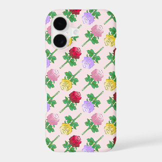 Colorful Rose Pattern iPhone 17 Case