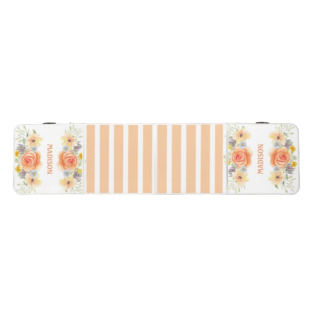 Colorful Roses Beer Pong Table (Top)