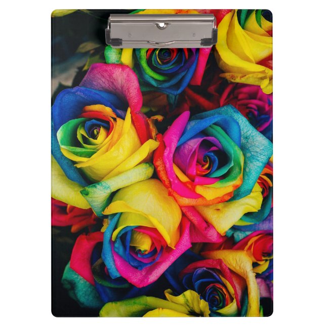 Colorful roses clipboard (Front)