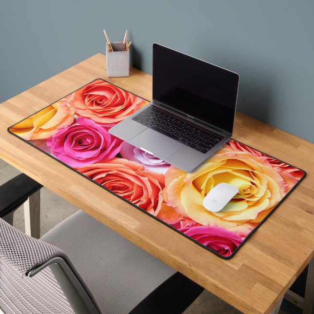 Colorful Roses Desk Mat (Office 2)