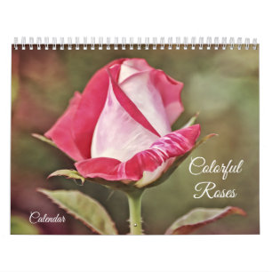 Colorful Roses Flower Calendar