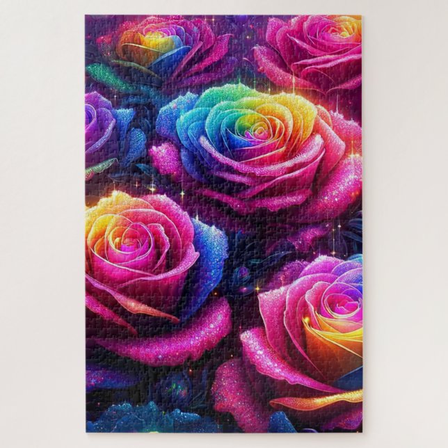 Colorful Roses Jigsaw Puzzle (Vertical)