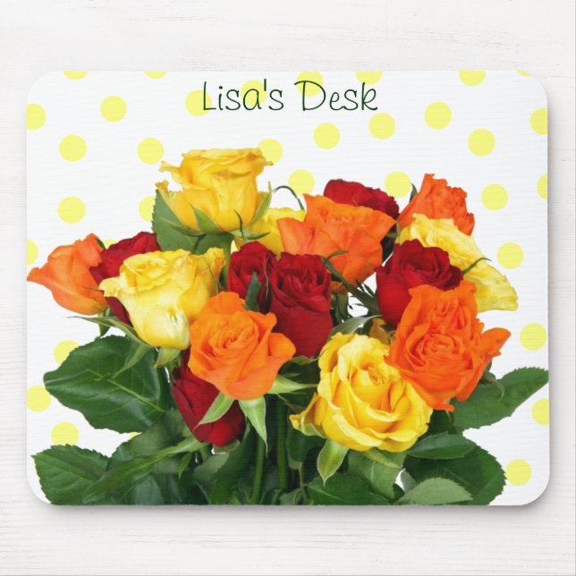 Colorful Roses Mousepad (Front)