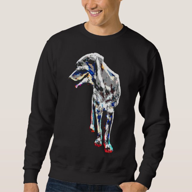 Colorful Rottweiler 26 Sweatshirt (Front)