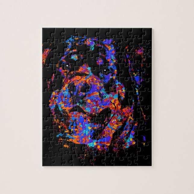 Colorful Rottweiler  - Metzgerhund Jigsaw Puzzle (Vertical)