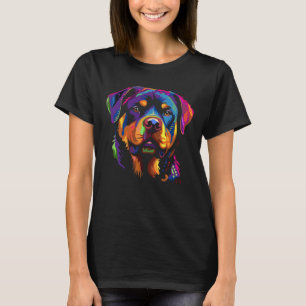 Colorful Rottweiler T-Shirt