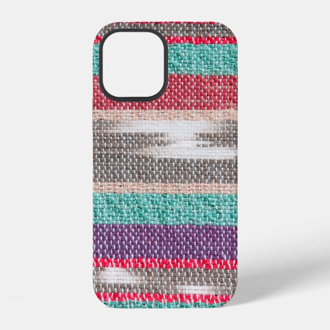 Colorful rough Fabric Texture, Pattern, Background Iphone Case (Back)
