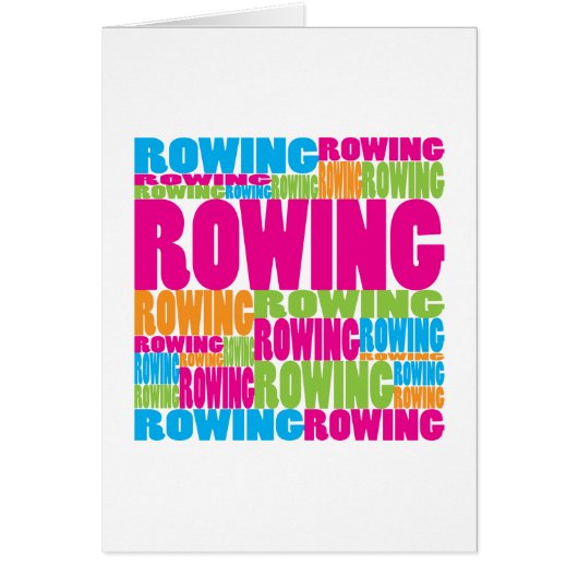 Colorful Rowing Cards (Front)