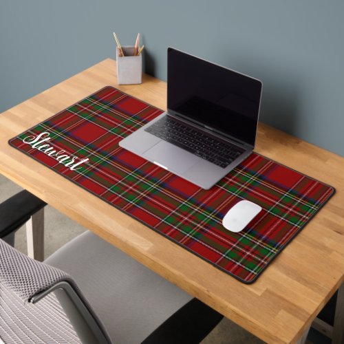 Colorful Royal Stewart Tartan Plaid Desk Mat