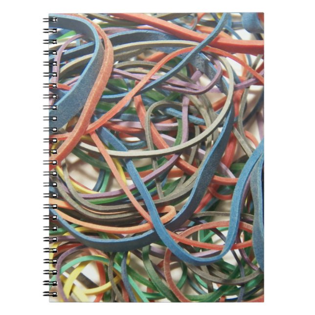 Colorful Rubberbands Notebook (Front)