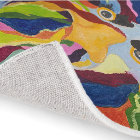 Colorful Rug featuring Maurice, Angry Rooster