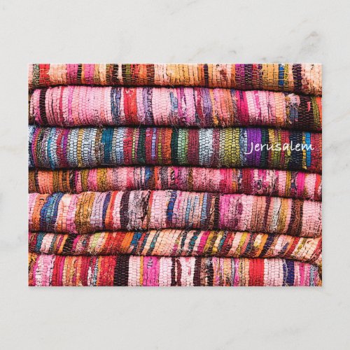 Colorful rugs postcard