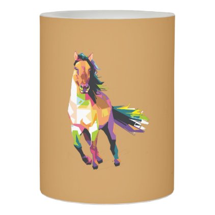 Colorful Running Horse Stallion Equestrian Flameless Candle