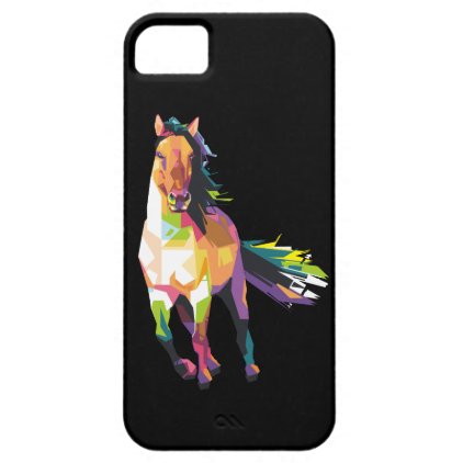 Colorful Running Horse Stallion Equestrian iPhone SE/5/5s Case