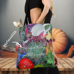 Colorful rustic autumn garden tote bag