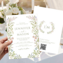 Colorful Rustic Meadow Wildflower Wedding