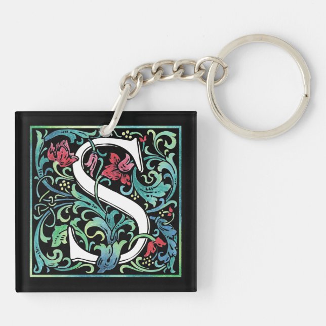 Colorful S Monogram Keychain (Back)