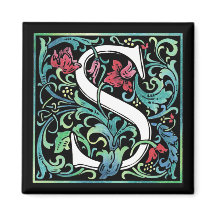 Colorful S Monogram Magnet