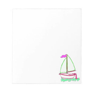 Colorful Sailboat 2 Notepad