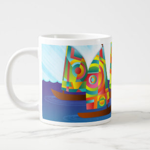 Colorful Sailboat Coffee Mug