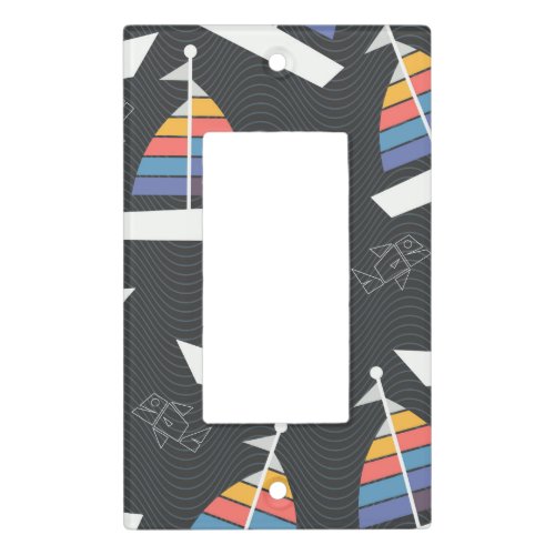 Colorful Sailboats and Fish Light Switch Cover