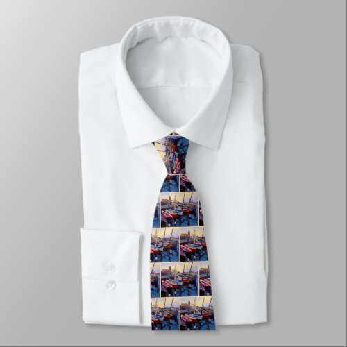 Colorful Sailboats Neck Tie