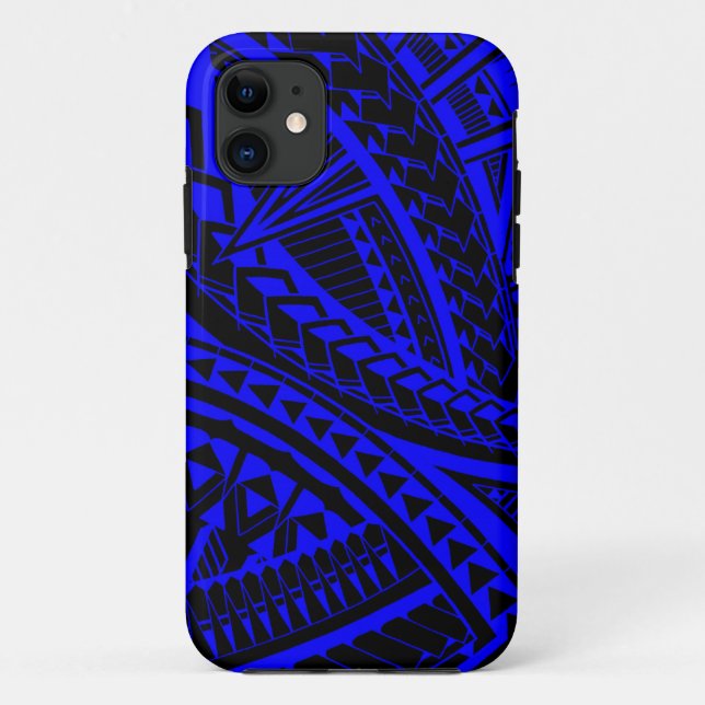 Colorful Samoan tattoo pattern Case-Mate iPhone Case (Back)