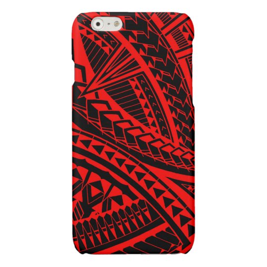 Colorful Samoan tattoo pattern iPhone Case