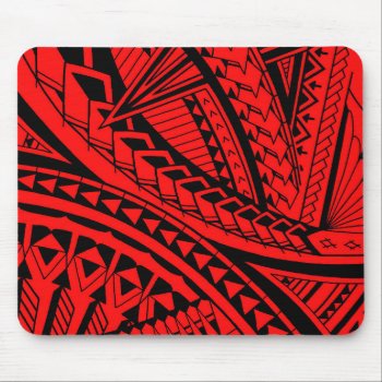 Colorful Samoan Tattoo Patterns Mouse Pad by MarkStorm at Zazzle