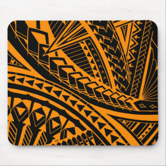 Colorful Samoan tattoo patterns Mouse Pad