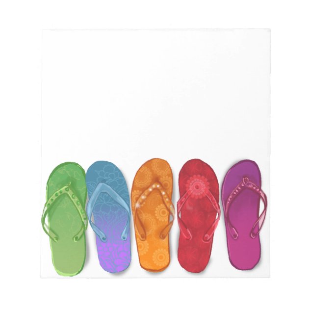 colorful flip flops
