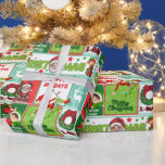 Colorful Santa Merry Christmas Wrapping Paper<br><div class="desc">Merry Grinchmas printed wrapping paper! The holidays are not complete without Santa Claus who,  in addition to taking gifts,  will steal our hearts,  beautiful Merry Christmas wrapping paper</div>