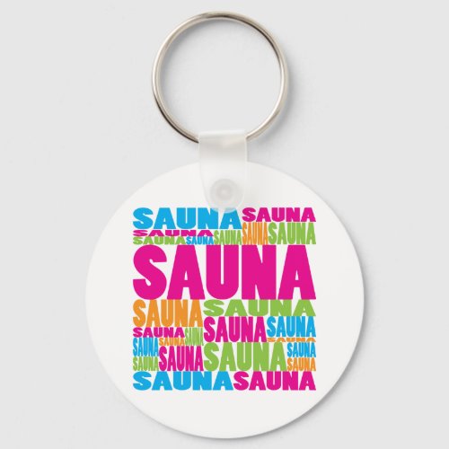 Colorful Sauna Keychain