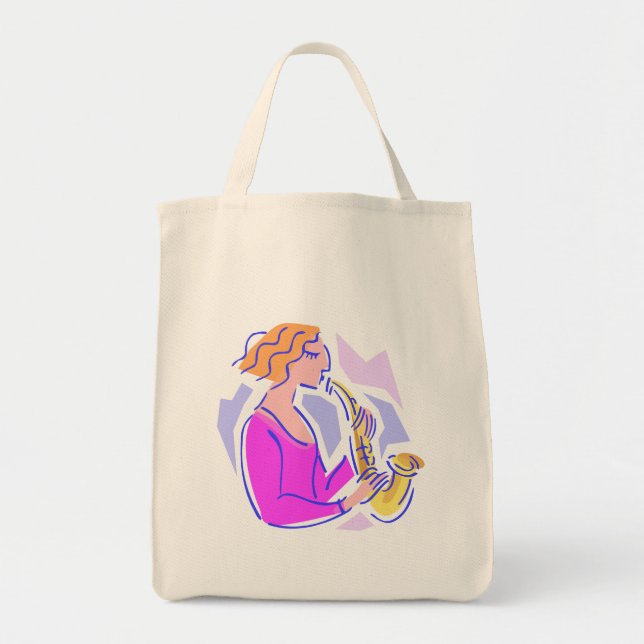 Colorful Saxophone Music Bag (Front)
