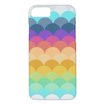 Colorful Scalloped Iphone 7 Case by WarmCoffee at Zazzle