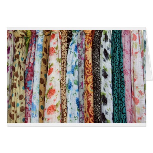Colorful Scarf Pattern Cards (Front Horizontal)