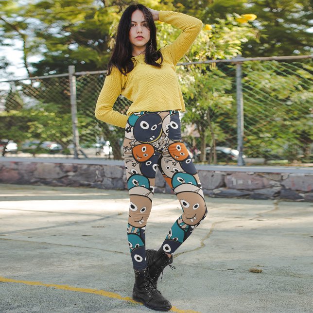 Colorful Scary Monsters Leggings (Creator Uploaded)