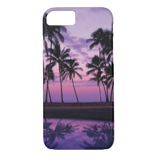 Colorful Scene of Palm Trees at Sunset iPhone 8/7 Case