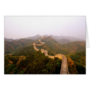 Colorful scenic at the great Wall of China in