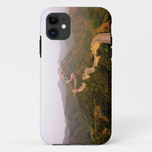 Colorful scenic at the great Wall of China in iPhone 11 Case