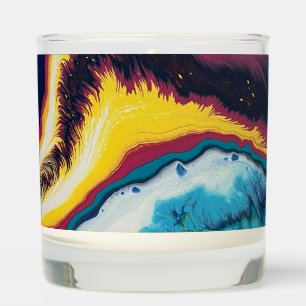 colorful Scented Candle, Vanilla Sandalwood Candle