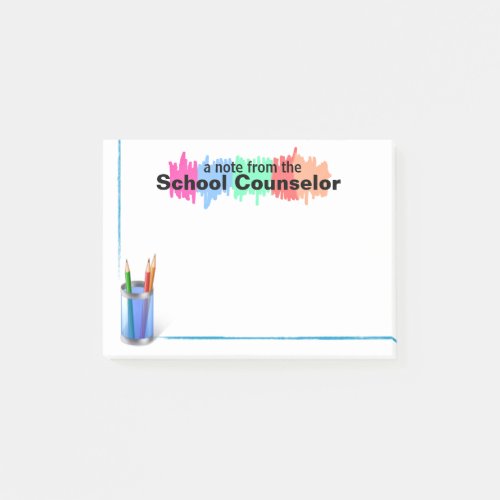 Colorful School Counselor Notes