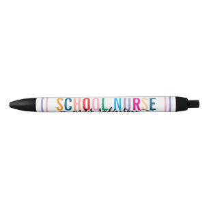 Colorful School Nurse Pen with Custom Name
