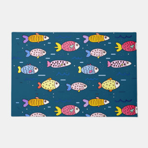 Colorful School of Fish Doormat