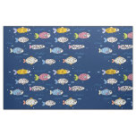 Colorful School of Fish Fabric