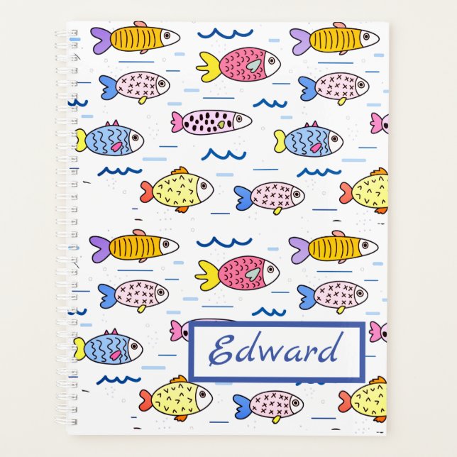Colorful School of Fish Planner (Front)