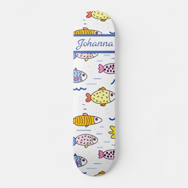 Colorful School of Fish  Skateboard (Front)