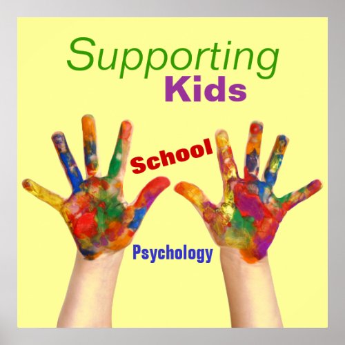Colorful School Psychology Poster