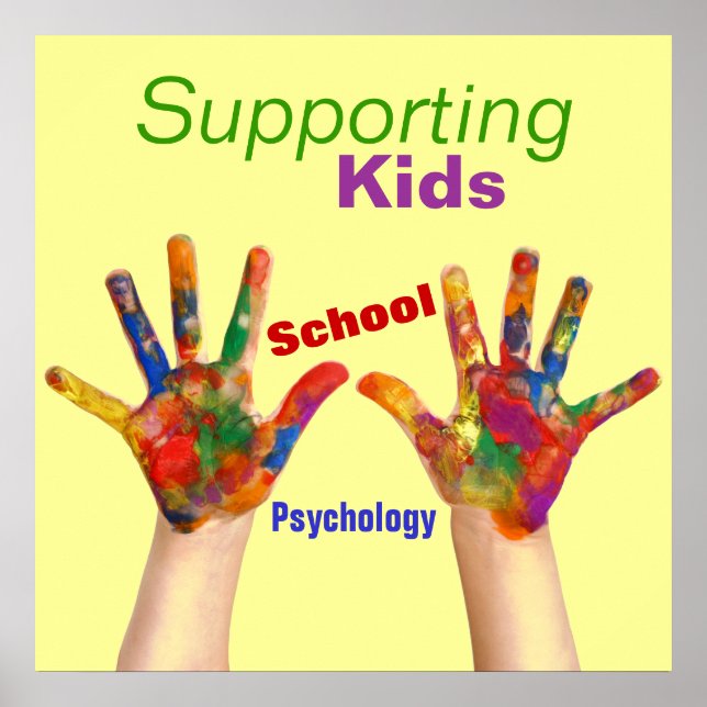 Colorful School Psychology Poster (Front)