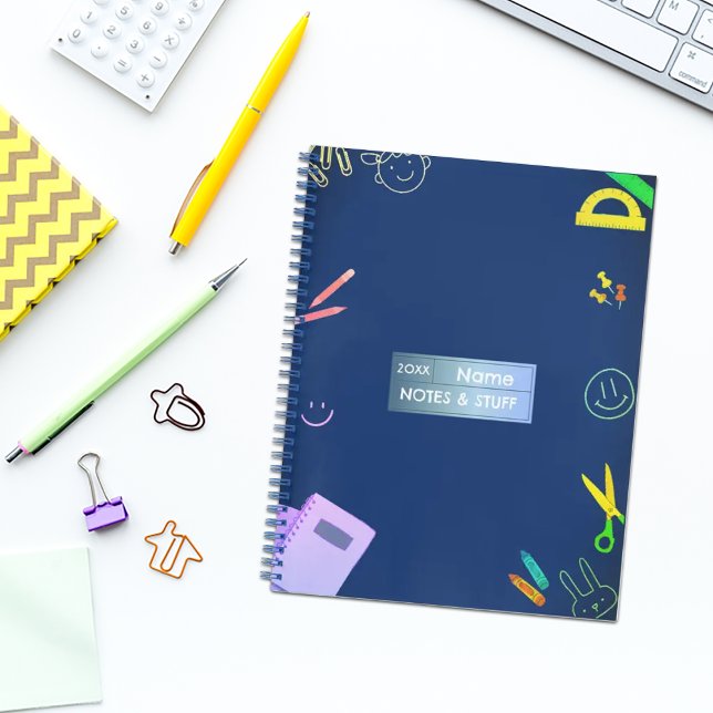 Colorful school supplies Notebook (Creator Uploaded)
